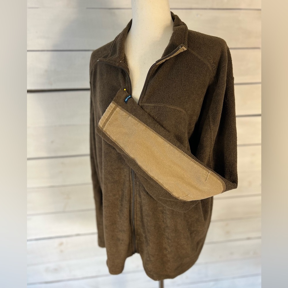Kavu Brown terry pull over xl